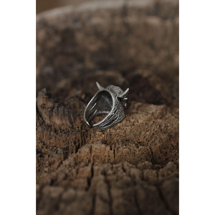 Ayarlanabilir Bufalo Tasarımlı Erkek Yüzük