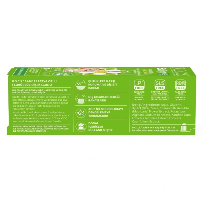 .Baby Diş Macunu 0-3 Yaş 35 ml Papatya