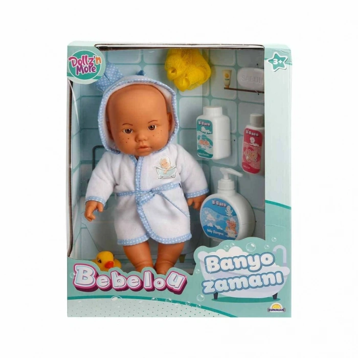 Bebelou Banyo Zamanı Bebek Seti 35 Cm