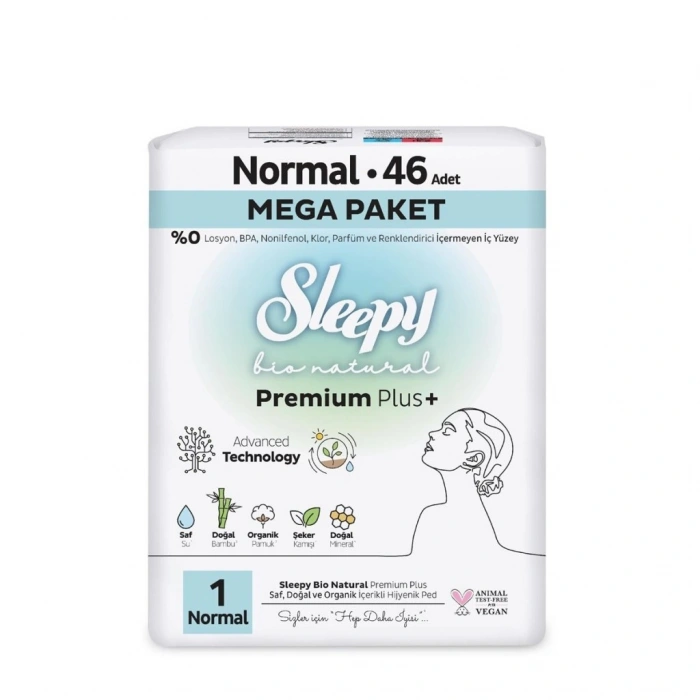 Bio Natural Premium Plus Mega Normal Ped 46 Adet