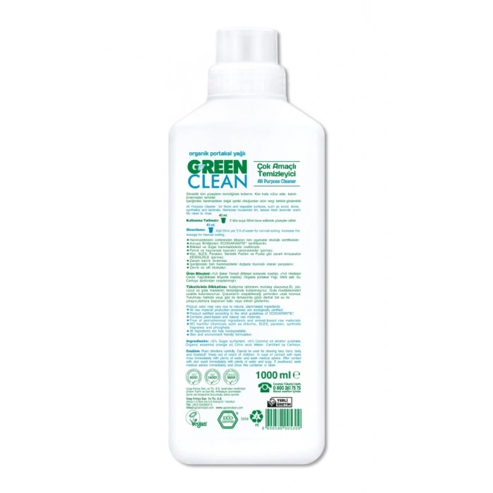 Bitkisel Çok Amaçlı Temizleyici 1000 ml