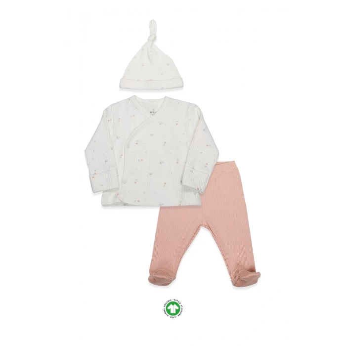 Bloom White 3Lü Zıbın Takım 13112 Gül Kurusu