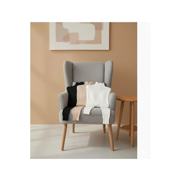 Boğazlı Kazak 3’lü Hazır Paket Mevsimlik Kurtarıcı Parça Pamuklu Balıkçı Yaka Slim fit