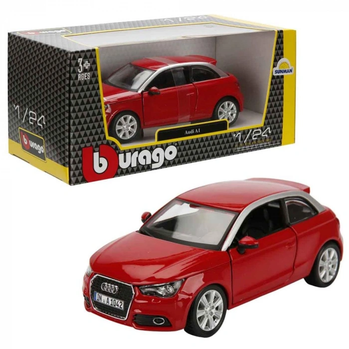 BRAGO- 1/24 AUDİ A1 KIRMIZI -SUN