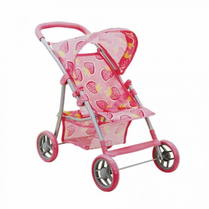 Çilek Desenli 4 Tekerlekli Puset - 84926