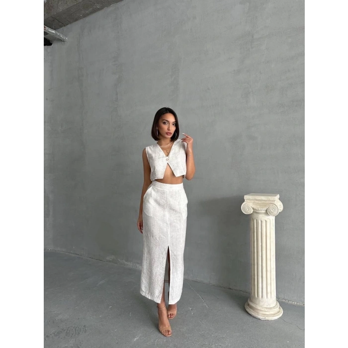 Çilek takım etek yelek