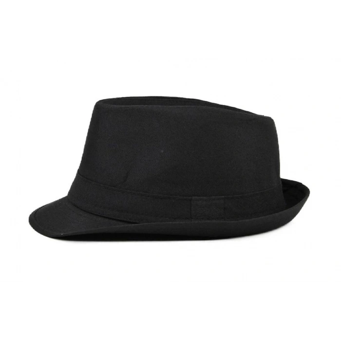 Çocuk Boy Siyah Kumaş Fötr Şapka Gösteri Şapkası Michael Jackson Şapkası 54 No NessiWorld