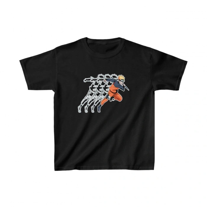 ÇOCUK UNİSEX BASKILI T-SHİRT - SİYAH