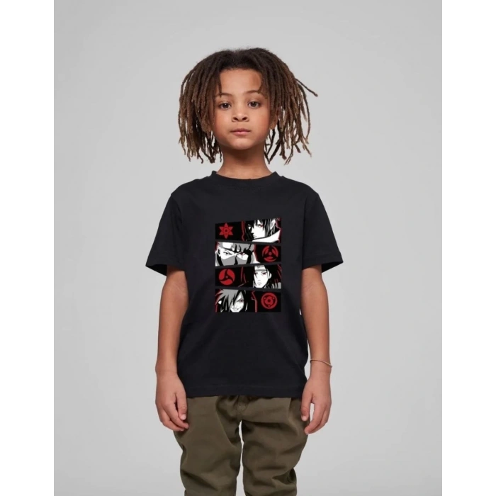 ÇOCUK UNİSEX BASKILI T-SHİRT - SİYAH