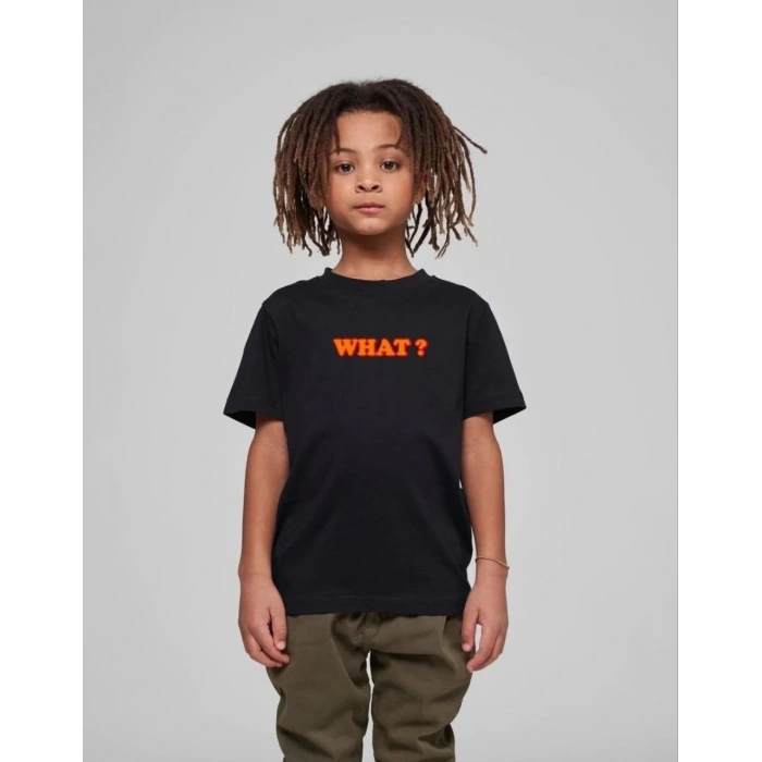 ÇOCUK UNİSEX BASKILI T-SHİRT - SİYAH