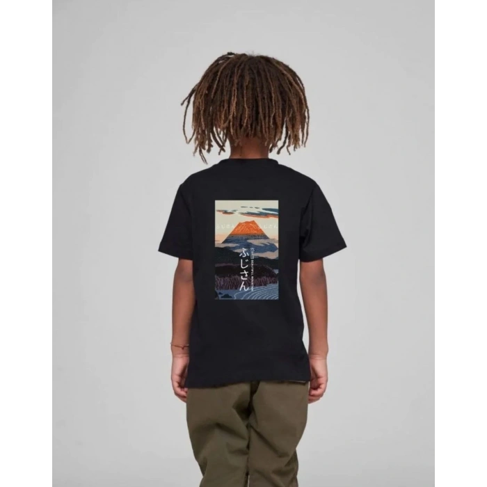 ÇOCUK UNİSEX BASKILI T-SHİRT - SİYAH