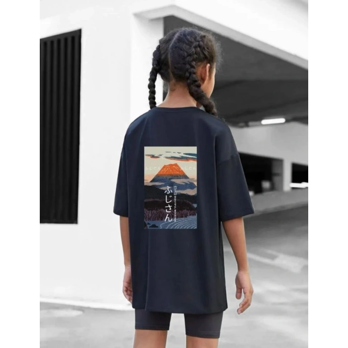 ÇOCUK UNİSEX BASKILI T-SHİRT - SİYAH