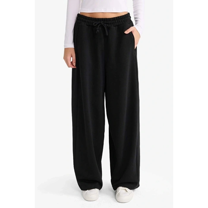 Coool Barrel Fit Beli Bağcıklı Cepli Pantolon