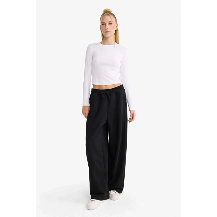 Coool Barrel Fit Beli Bağcıklı Cepli Pantolon