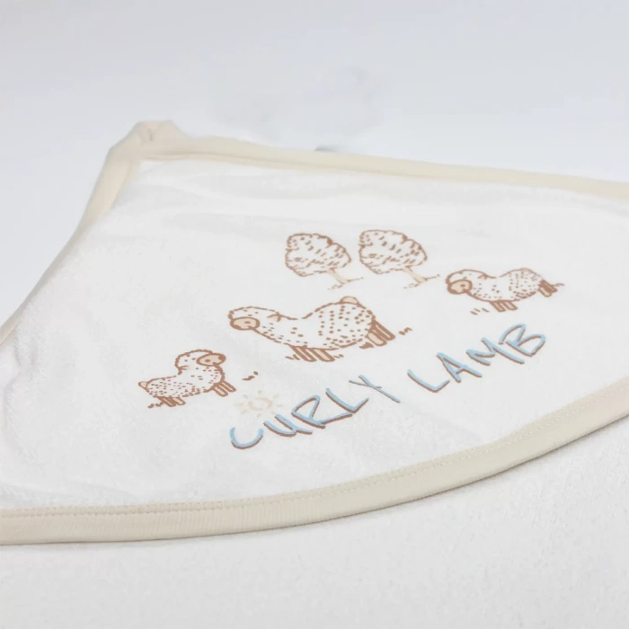 Curly Lamb Tulum 15108 Bej Mavi Ekru