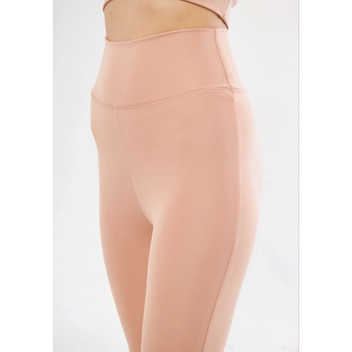 Dalgıç Yüksel Bel İspanyol Paça Tayt - Bej