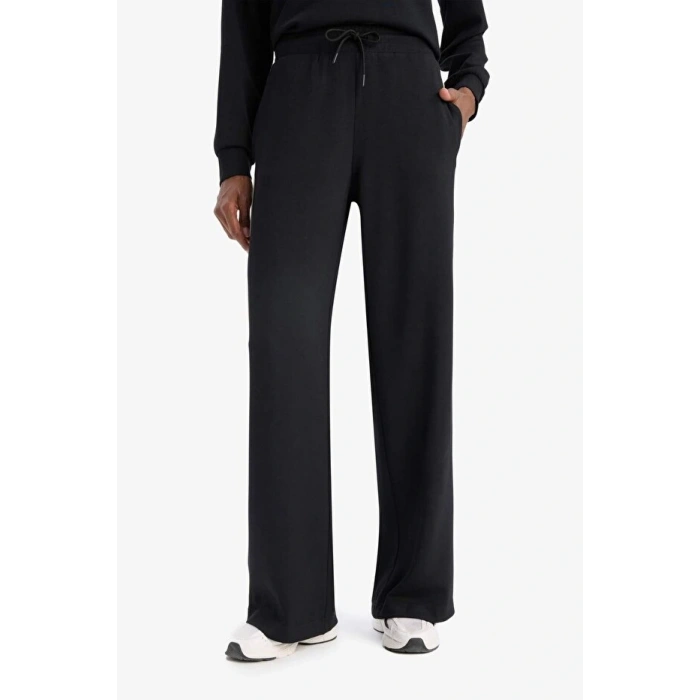 DeFactoFit Wide Leg Geniş Paça Cepli Standart Boy Modal Soft Touch Pantolon
