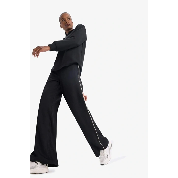 DeFactoFit Wide Leg Geniş Paça Cepli Standart Boy Modal Soft Touch Pantolon