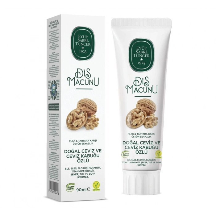 Doğal Diş Macunu 90 Gr Ceviz & Ceviz Kabuğu Özlü