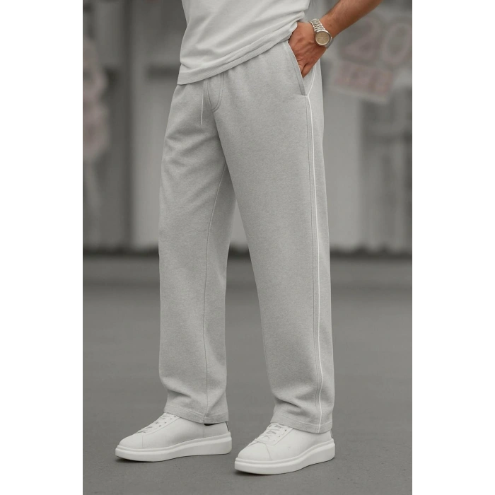 Erkek Baggy Bol Paça Salaş Rahat Kalıp Eşofman Altı Premium Kalite Tarz Şeritli Yeni Model Ürün