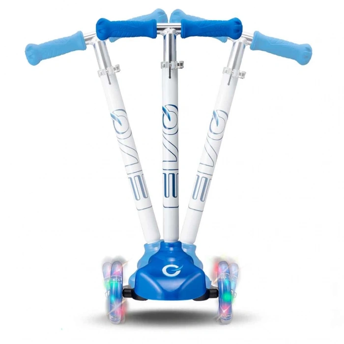 Evo Işıklı Move N Groove Mavi Üç Tekerlekli Scooter