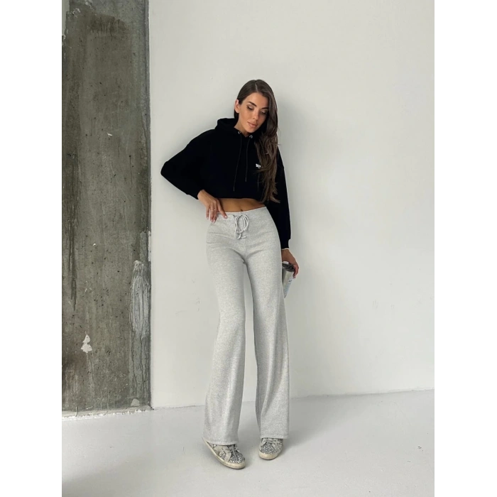 Fit comfort gri salaş pantolon A6011