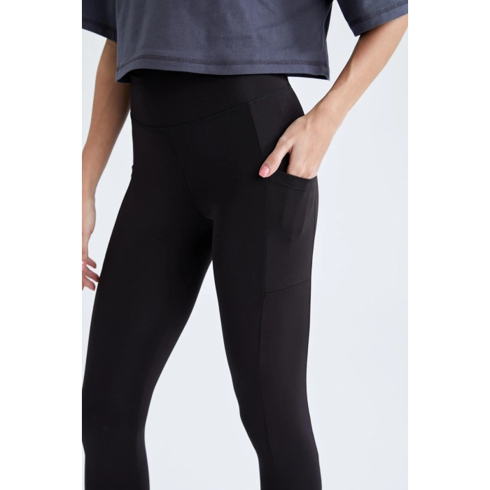 Fit Yüksek Bel Sporcu Tayt