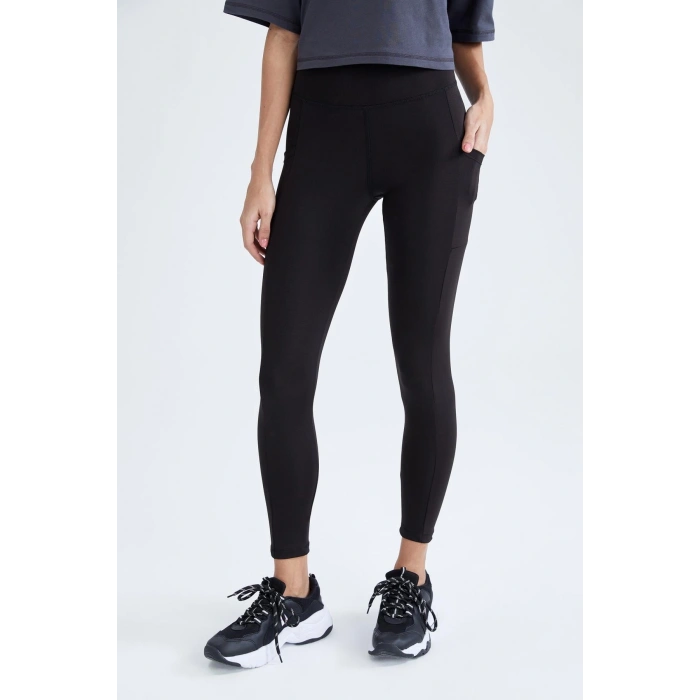 Fit Yüksek Bel Sporcu Tayt