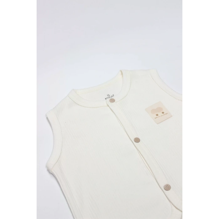 Flying Balloons Bebek Yelek Bs18110 Ekru