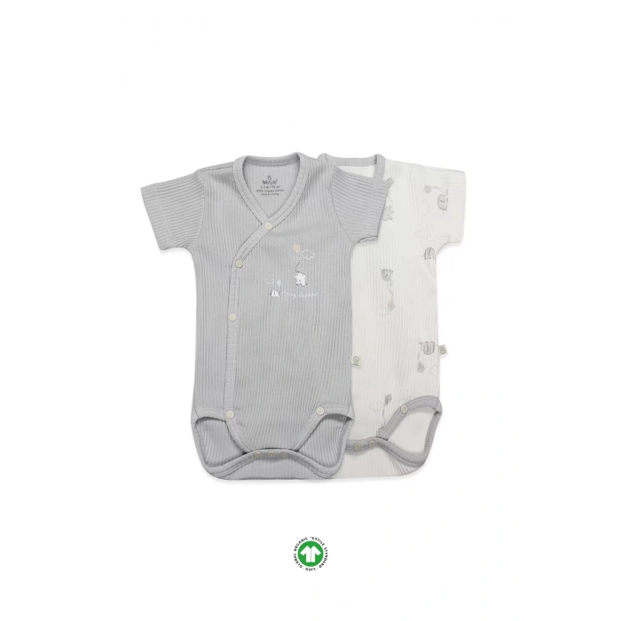 Flying Elephant 2Li Yarım Kol Badi 17117 Gri