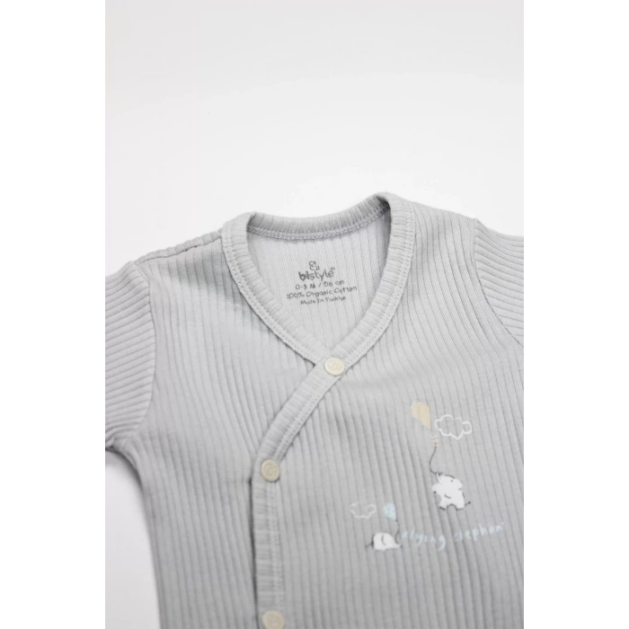 Flying Elephant 2Li Yarım Kol Badi 17117 Gri