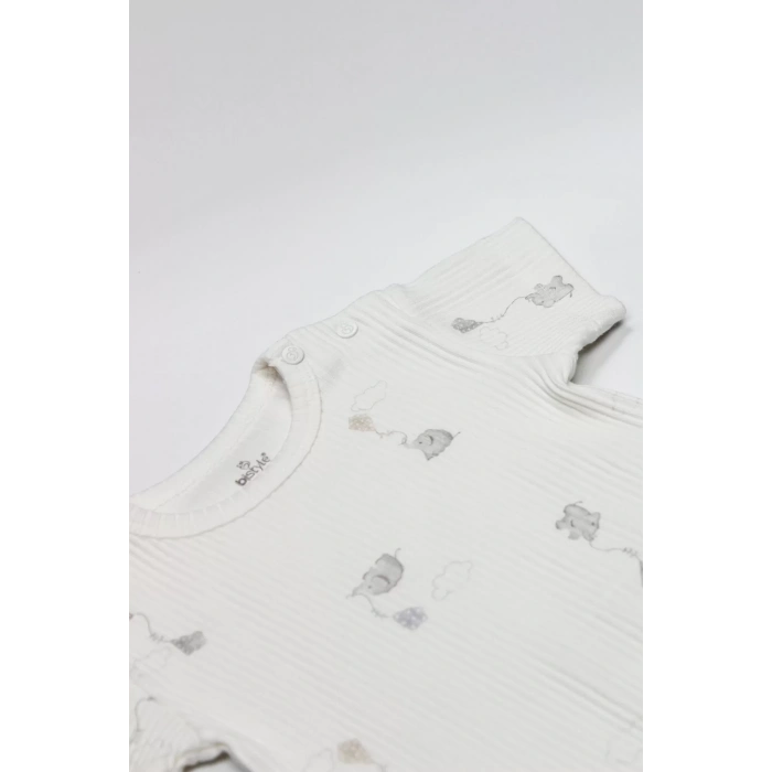 Flying Elephant Yarım Kol 2Li Body 17116 Gri