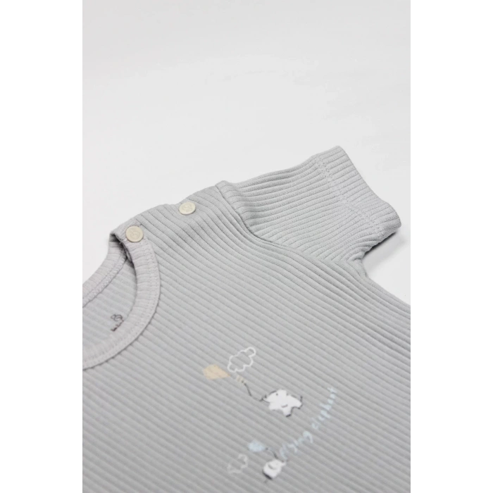 Flying Elephant Yarım Kol 2Li Body 17116 Gri