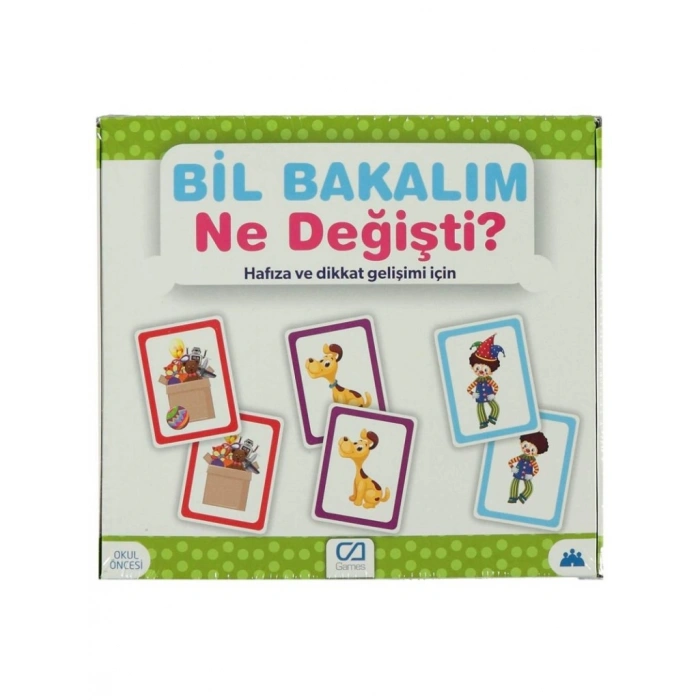 Games Bil Bakalım Ne Değişti? Hafıza ve Dikkat Gelişim K  55 Kart 5109