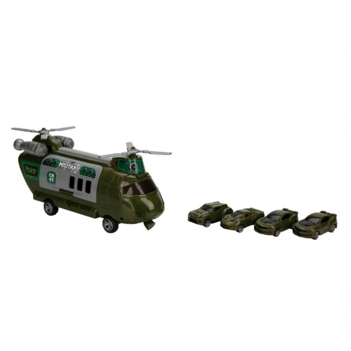 GARAJ SET POLİS AMBULANS ASKER TAŞIYICI HELİKOPTER ARB 3R