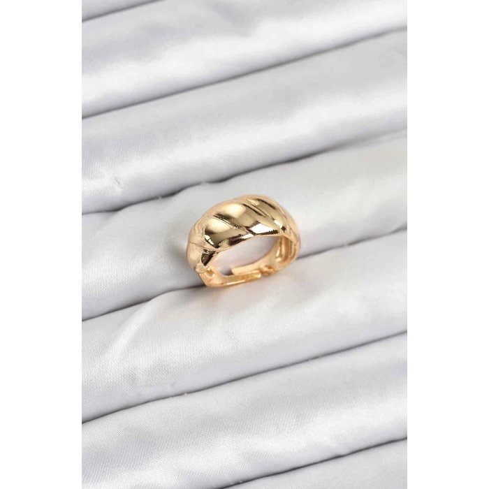 Gold Renk Bombeli Sarmal Yüzük