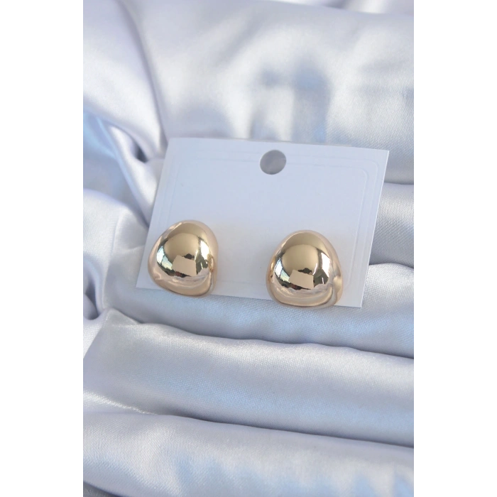 Gold Renk Pirinç Kadın Küpe