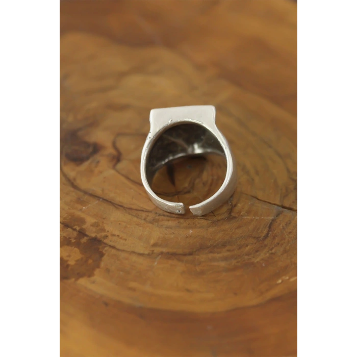 Göz Detay Metal Ayarlanabilir Erkek Yüzük