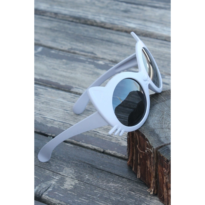 Gri Renk Kedi Model Çocuk Gözlüğü