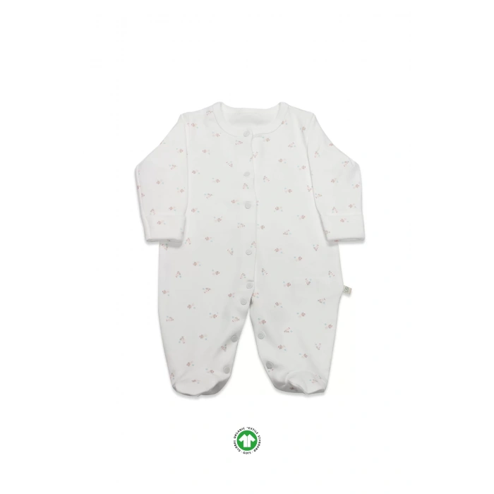 Grow İn Love Bebe Tulum 15103 Pembe Ekru