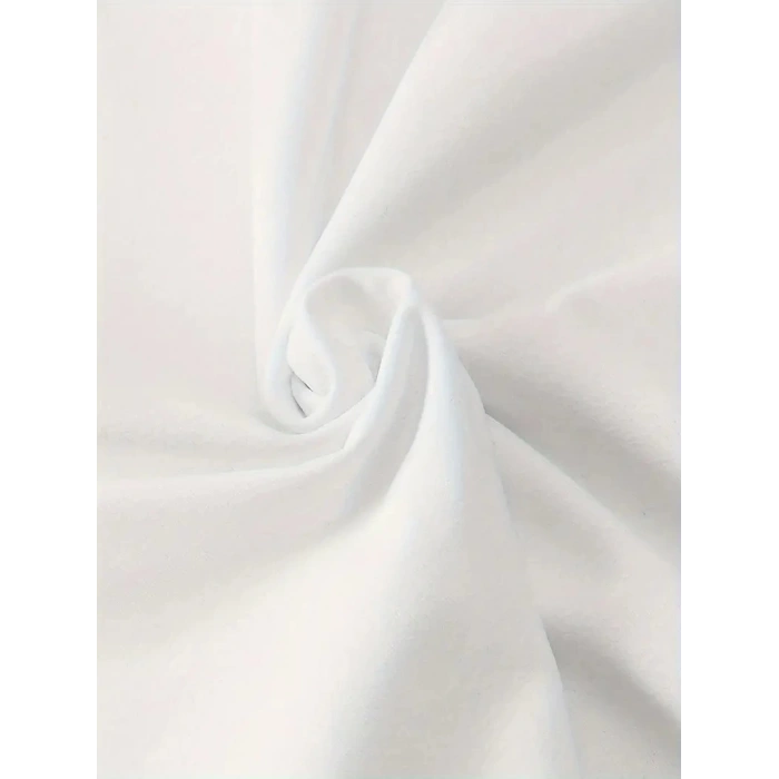 [Günlük T-Shirt] Hafif Kadın Günlük T-Shirt | Bol Kesim, Kısa Kollu, Yuvarlak Yaka, Eğlenceli Karikatür Ayı ve Umrumda Değil Baskı - Günlük Stil, İlkbahar/Yaz- Beyaz