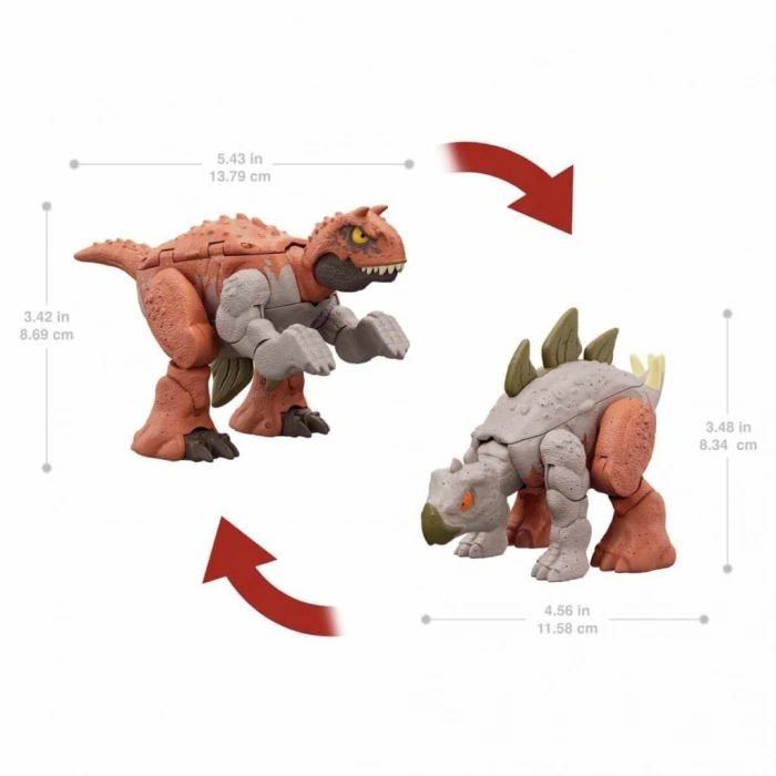 HLP05  Değişim Serisi - Çifte Tehlike Dinozor Figürleri