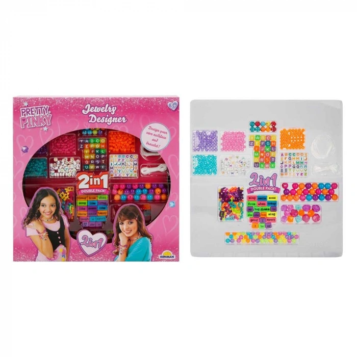 HOBİ SET 2İN1 BONCUK TAKI TASARIM HARFLİ