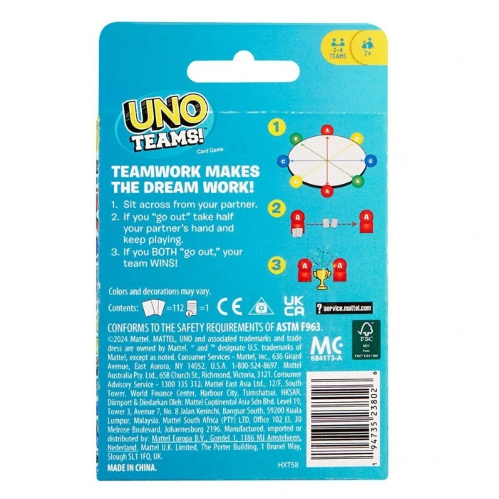 HXT58 UNO Teams Kartlar