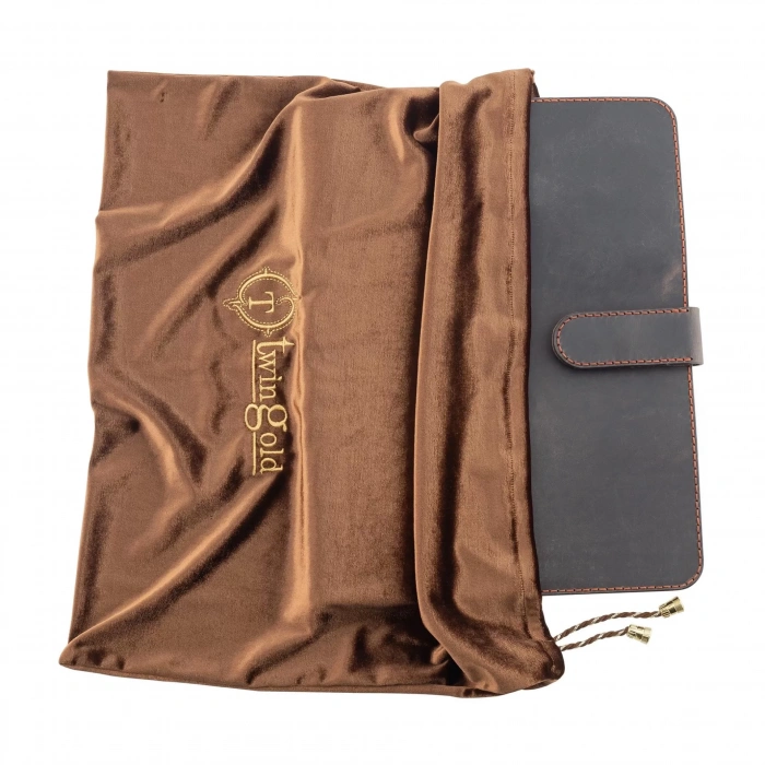 İsme Özel Çıtçıtlı Fonksiyonlu iPad Organizer - %100 Crazy Deri - 10,9 (İnç) - ET01004 - Taba