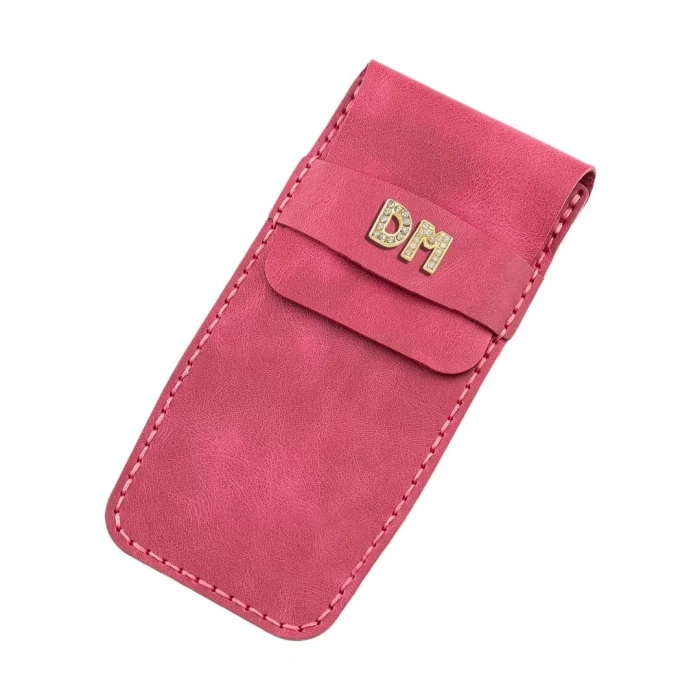 İsme Özel Çok Amaçlı Aksesuar Kılıfı - %100 Rainbow Deri - AK01002 - Fuşya