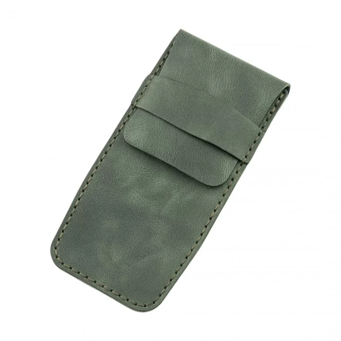 İsme Özel Çok Amaçlı Aksesuar Kılıfı - %100 Rainbow Deri - AK01002 - Haki