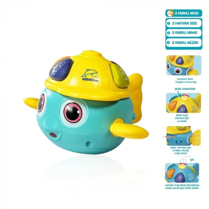 Jlg-855-99A Işikli Ve Müzi̇kli̇ Balik Bebek -Vrd