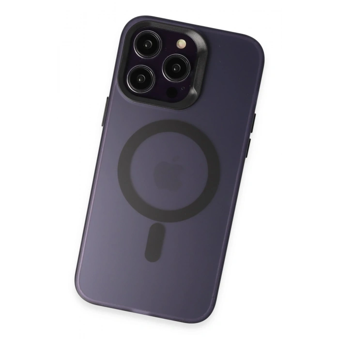 Joko iPhone 15 Pro Max Kılıf Mateks Magsafe Kapak - Derin Mor