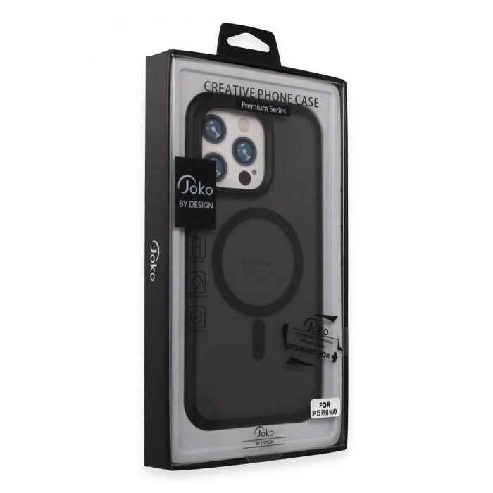 Joko iPhone 15 Pro Toras Airbag Magsafe Kapak - Siyah
